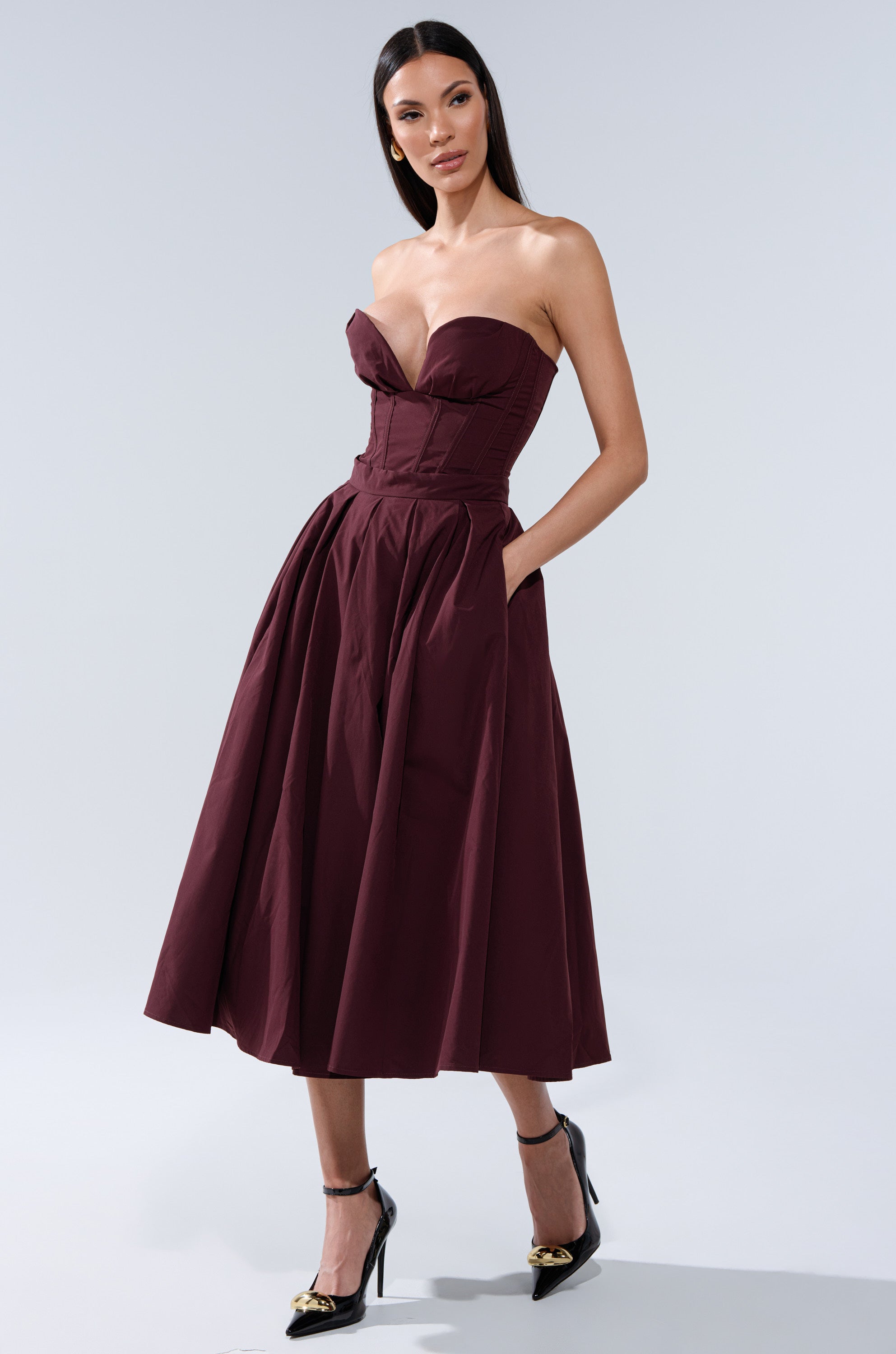 LOVE THIS FOR YOU MAXI SKIRT IN BROWN