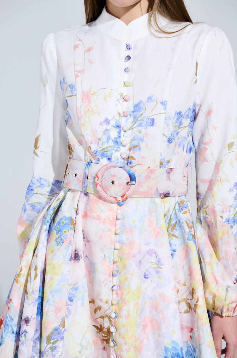 EXPENSIVE TASTE FLORAL MINI DRESS