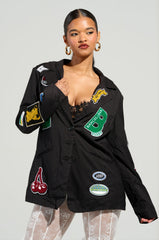 NEW OMNI PINSTRIPE BLAZER