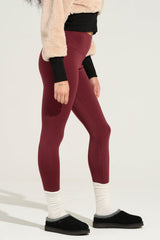 SNUGGLE FLEX FLEECE LEGGING IN RED
