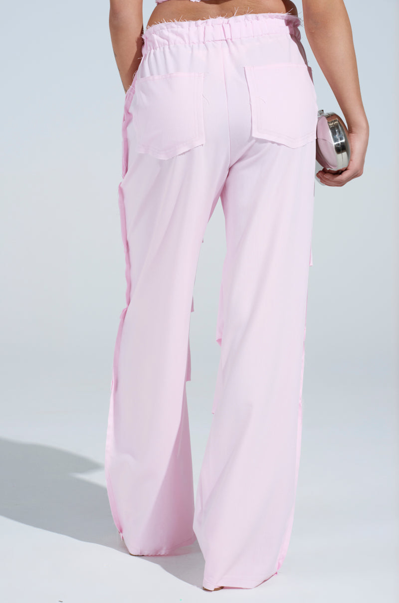 KALI RUCHED WIDE LEG PANT
