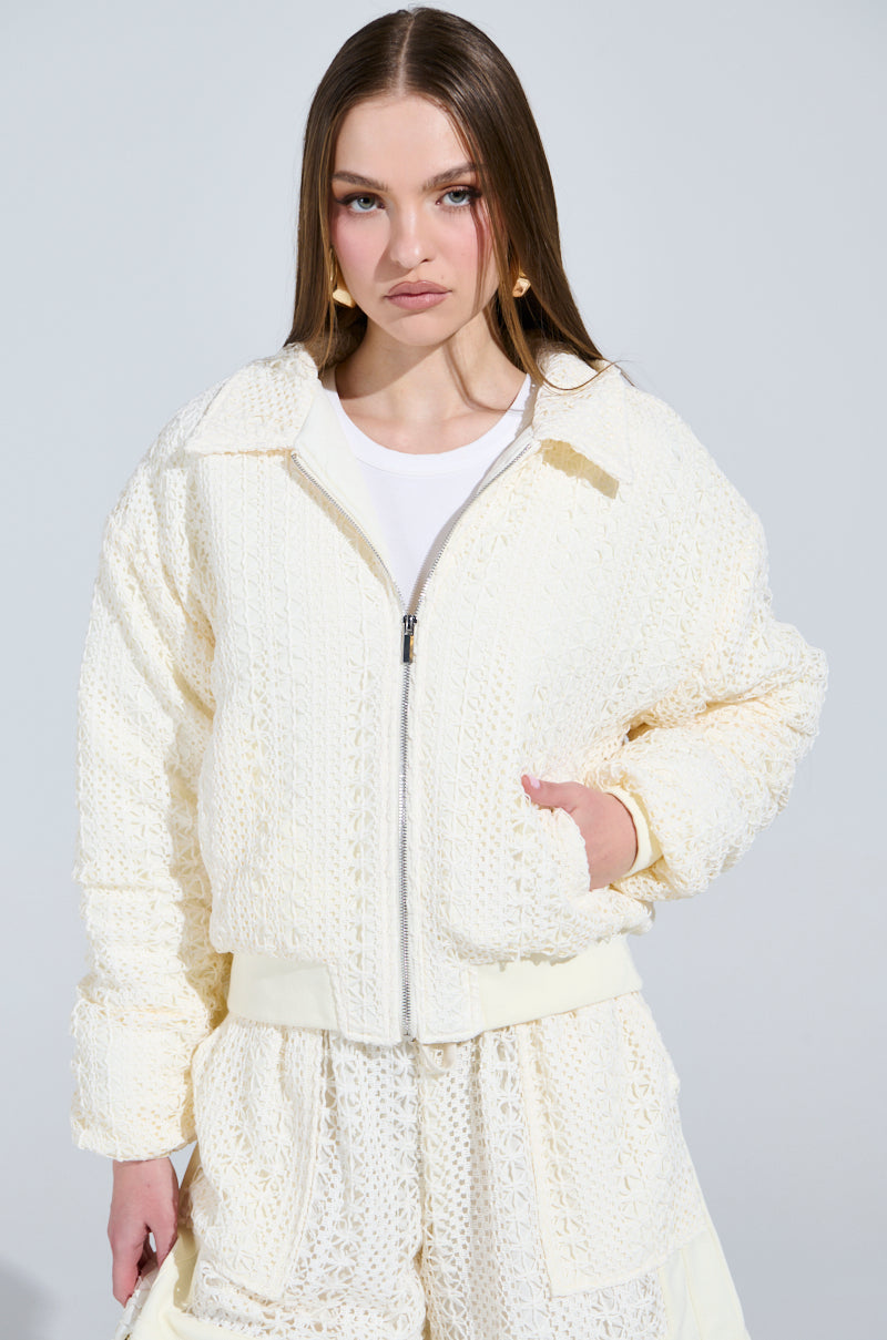 BROOKLYN CROCHET BOMBER