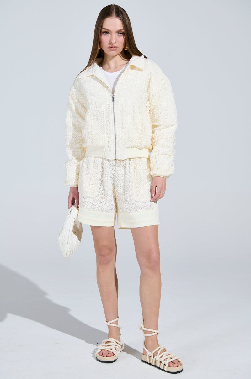 BROOKLYN CROCHET BOMBER