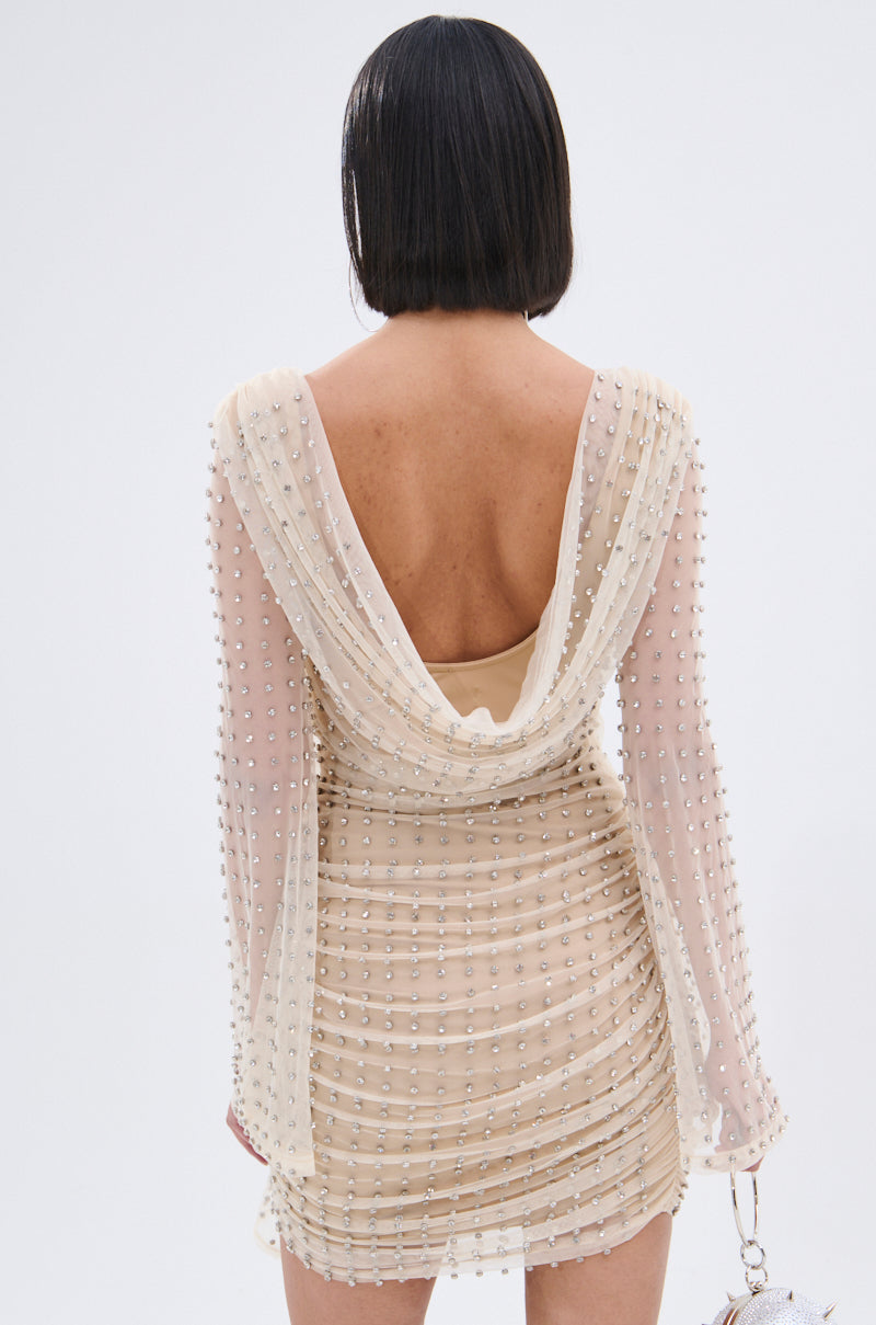ALYSSA RHINESTONE MINI DRESS