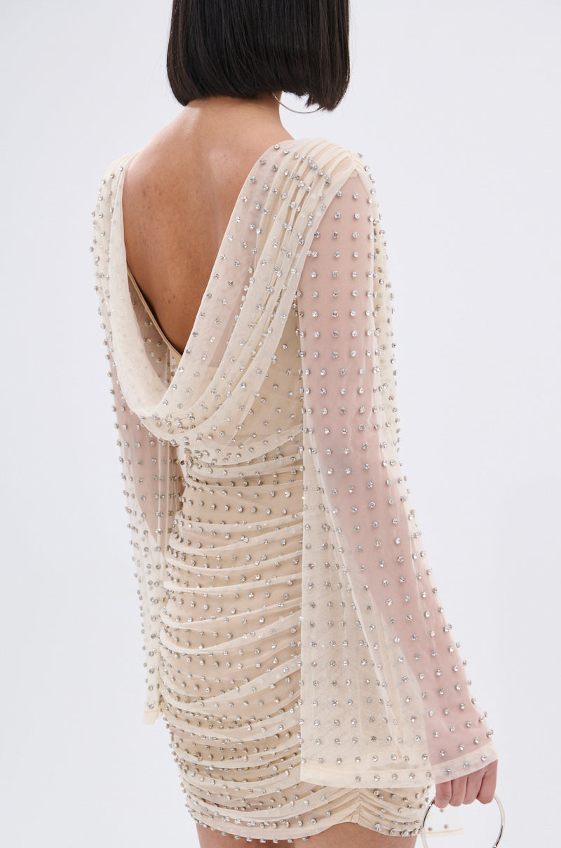 ALYSSA RHINESTONE MINI DRESS