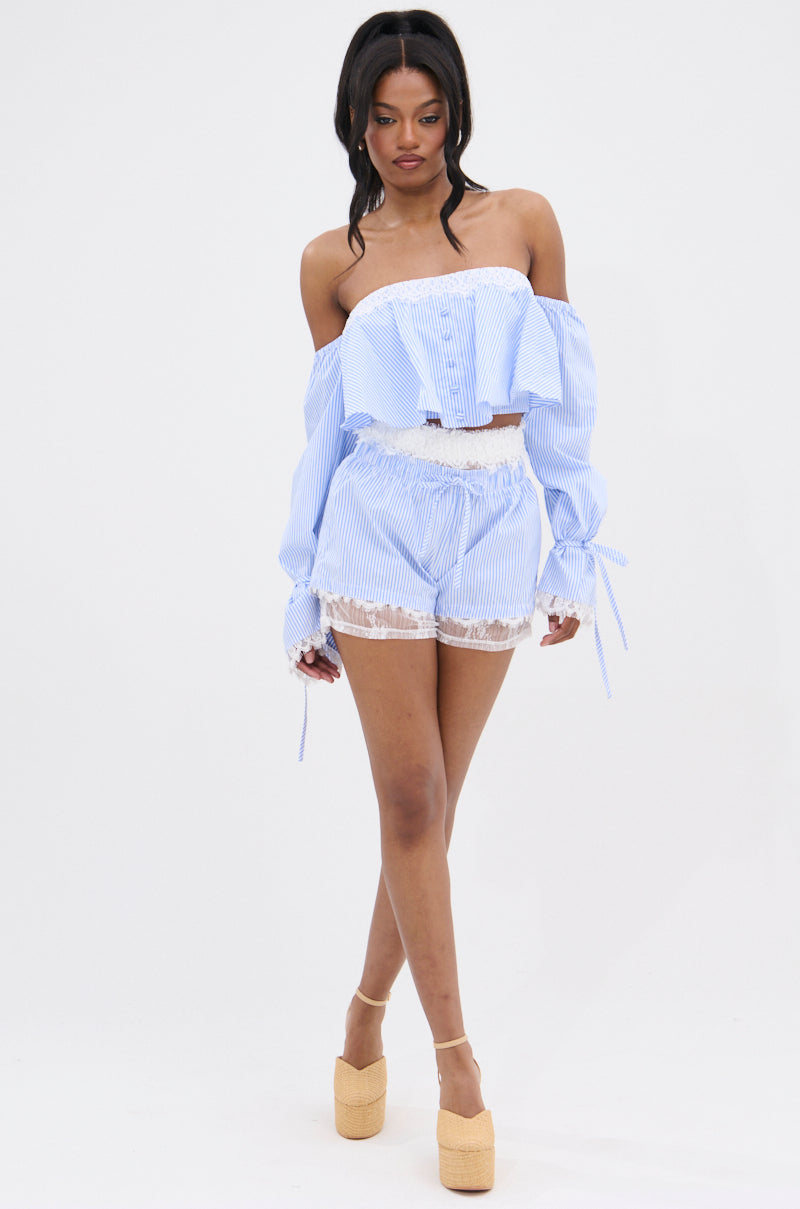 PRAIRIE CHIC OFF THE SHOULDER LONG SLEEVE BLOUSE