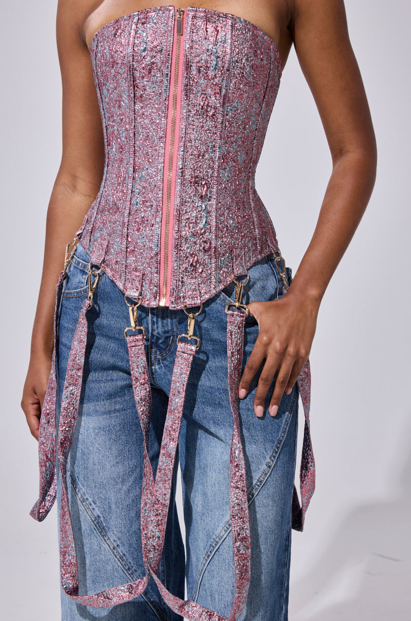 NO COMPETITION BROCADE CORSET