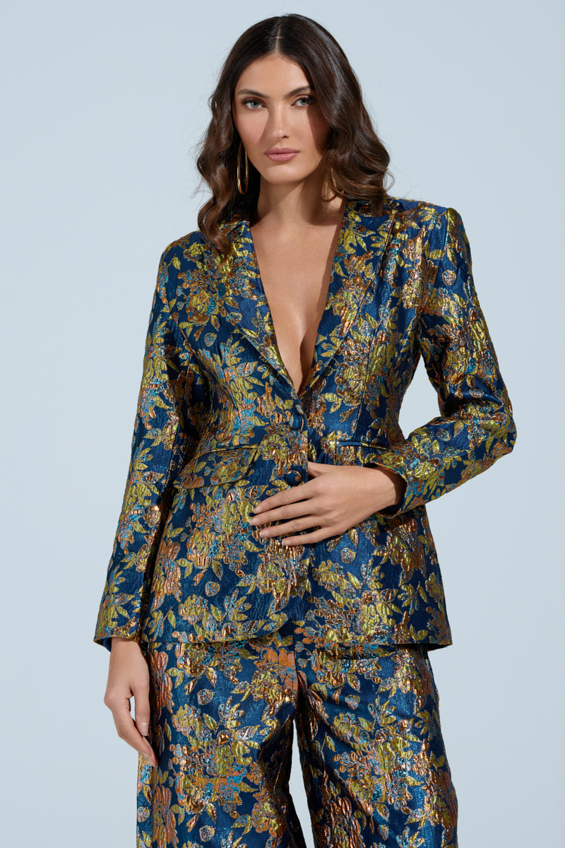 SURRENDER FLORAL BLAZER