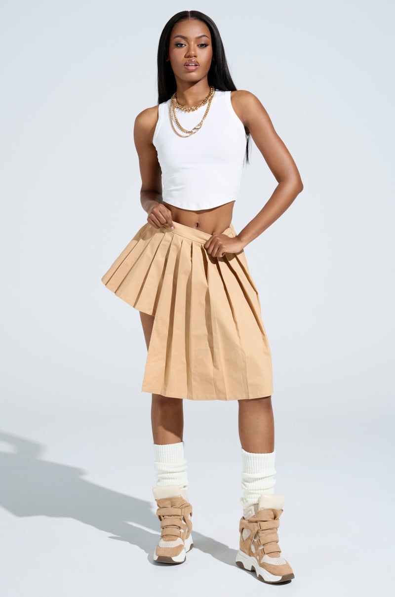 SHARI BABY PLEATED MINI SKIRT