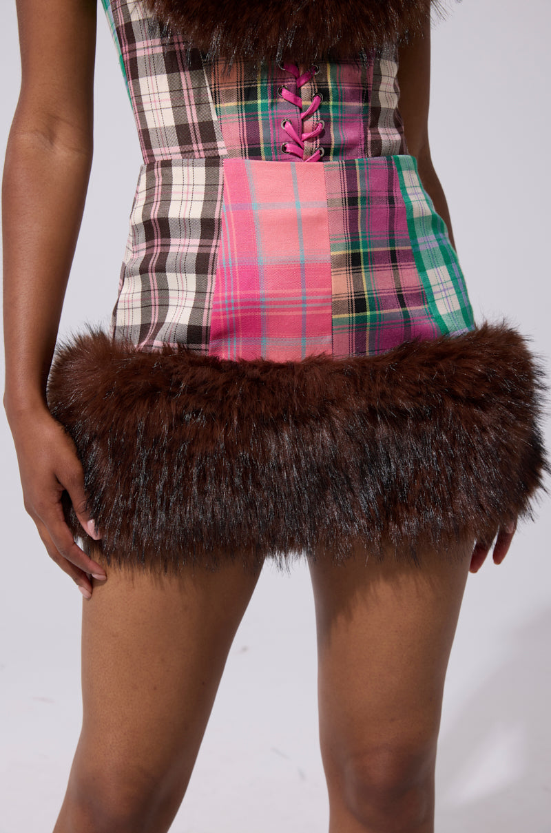 SWEET THING PATCHWORK MINI SKIRT