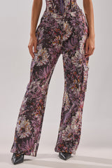 ABOVE THE MIDDLE FLORAL TROUSER