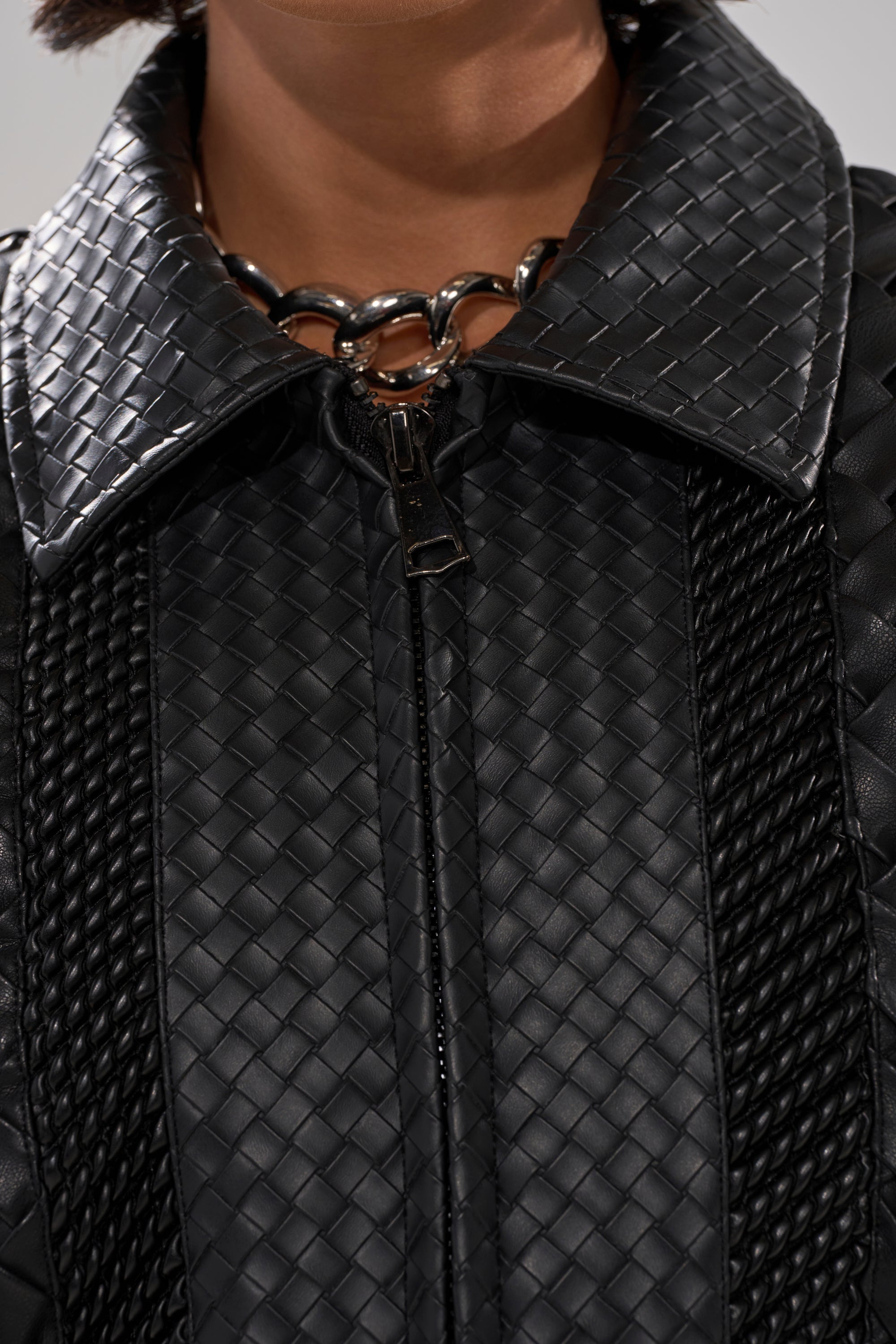 KEEP IT LOWKEY PATCHWORK BOMBER