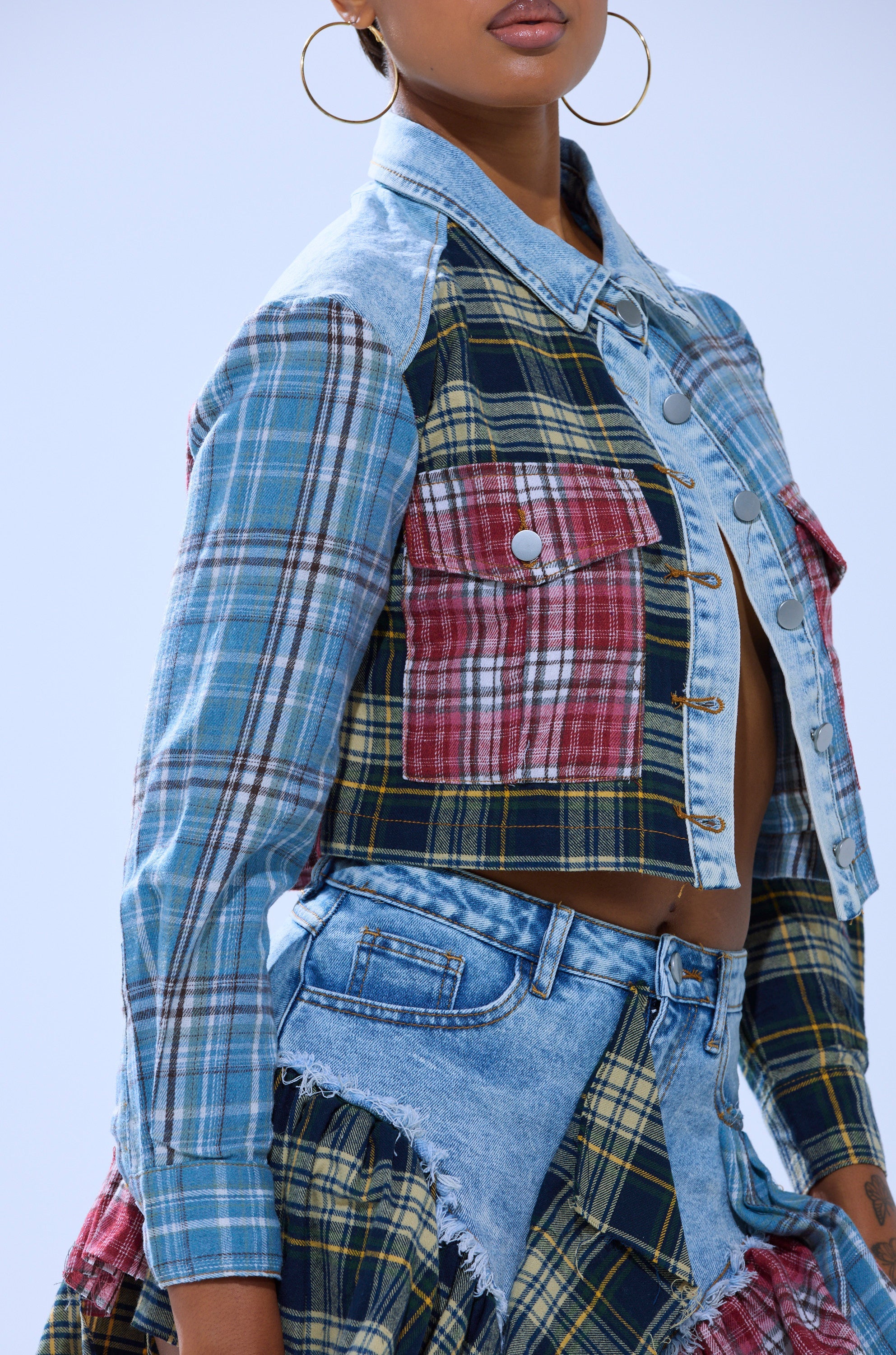 AUTUMN VIBES PLAID BUTTON DOWN