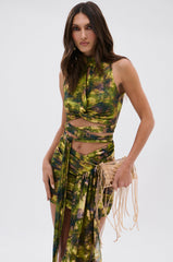 SEXY CAN I MOCKNECK BLOUSE WITH CUTOUT