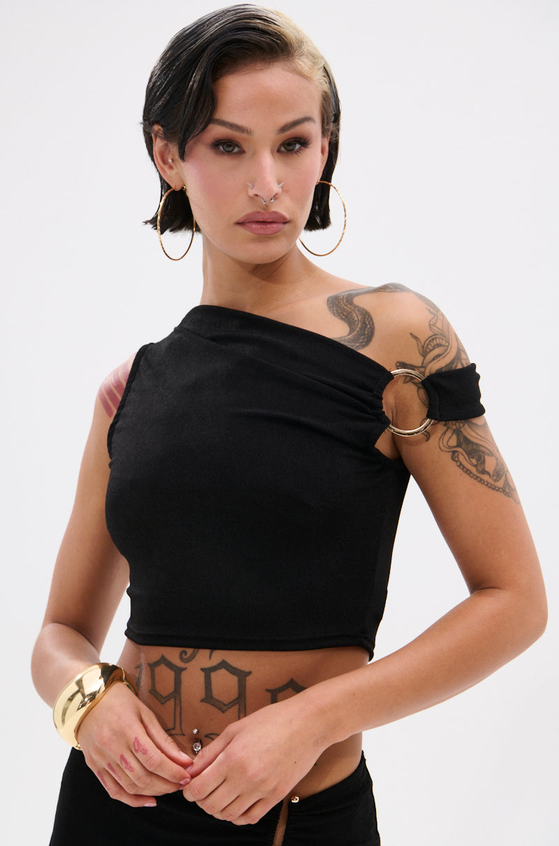 KYLIE SLINKY OFF THE SHOULDER BLOUSE
