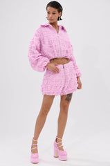 BUBBLEGUM BUBBLE HEM SHORT