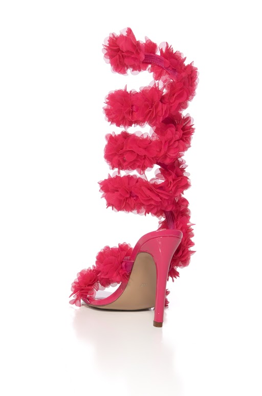 AZALEA WANG THEODOSIA PINK STILETTO SANDAL