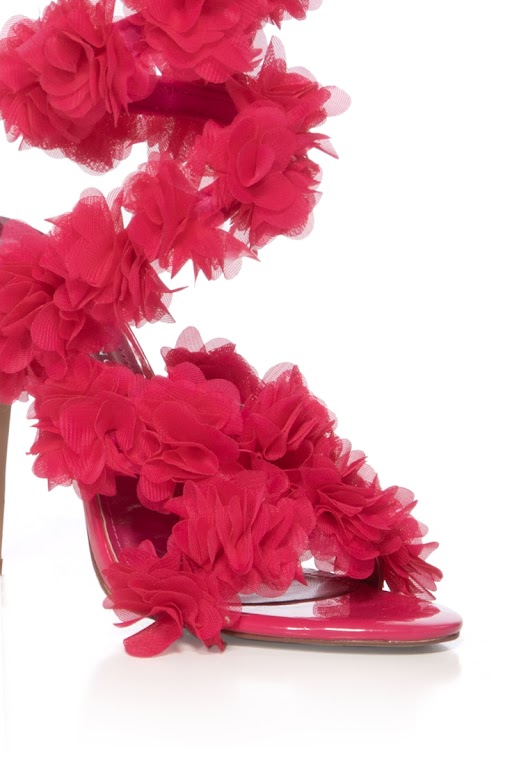 AZALEA WANG THEODOSIA PINK STILETTO SANDAL