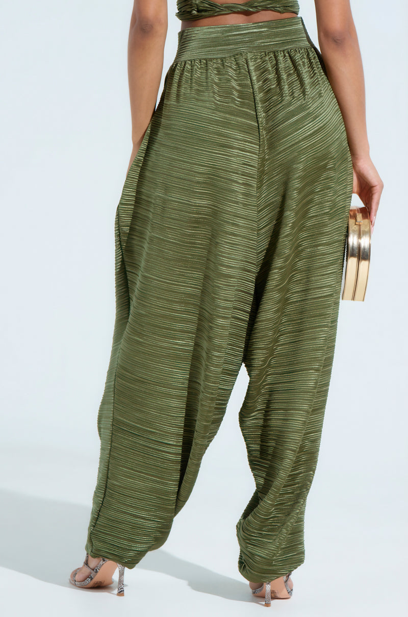 CROIX DROP CROTCH PLISSE PANT