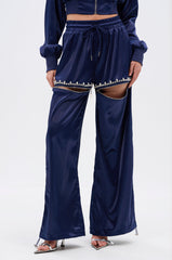 CALL BACK CUTOUT SATIN JOGGER
