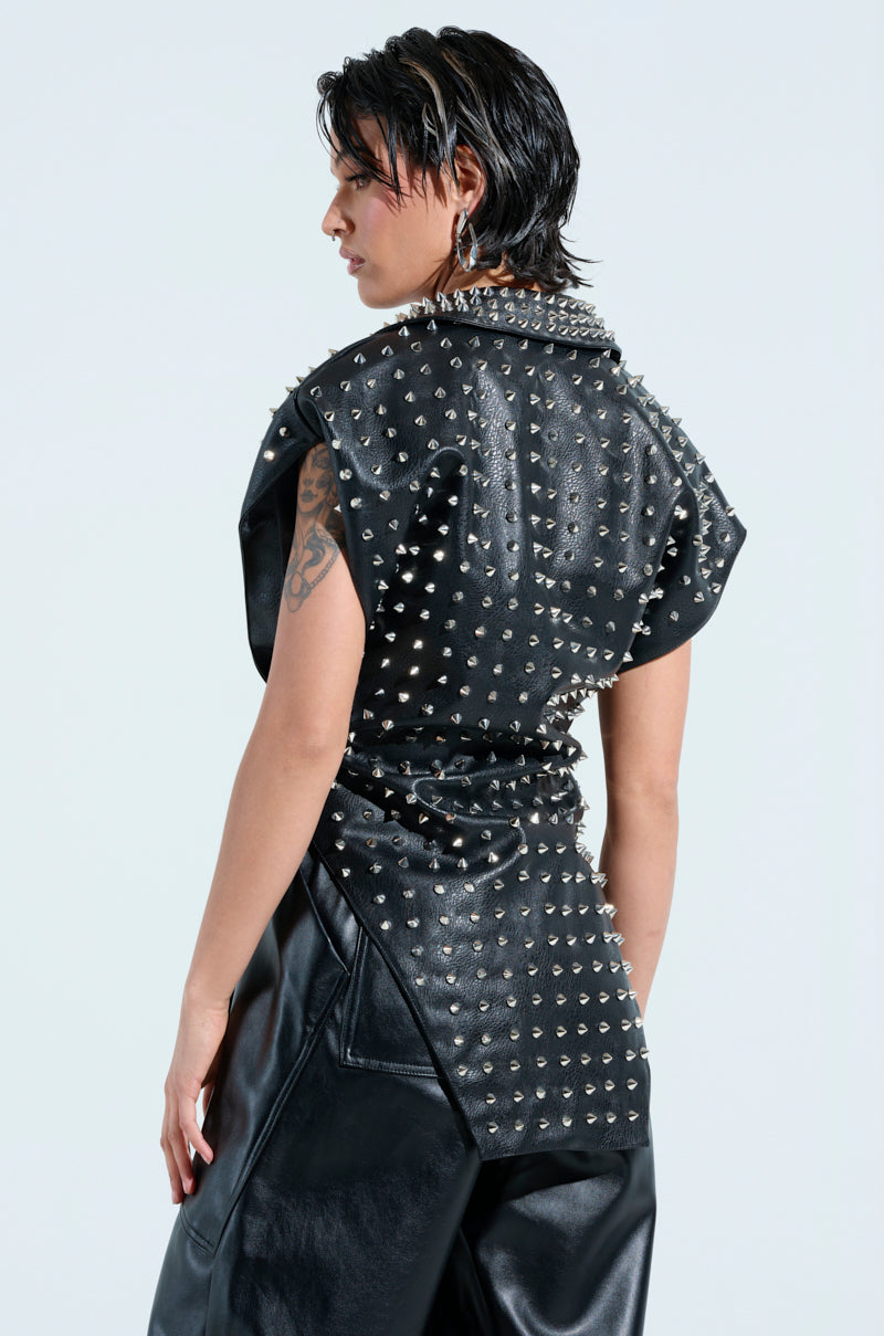 TELL ME ABOUT IT STUDDED VEST