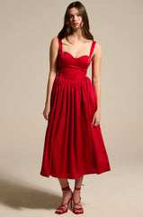 DEEP INSIDE MIDI DRESS