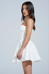 STAY FOREVER WHITE MINI DRESS