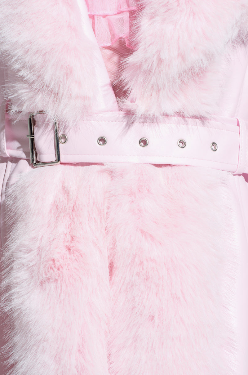 VIVIAN FUR TRIM COAT