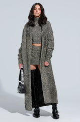 WRAPPED IN GOLD LONG CARDIGAN