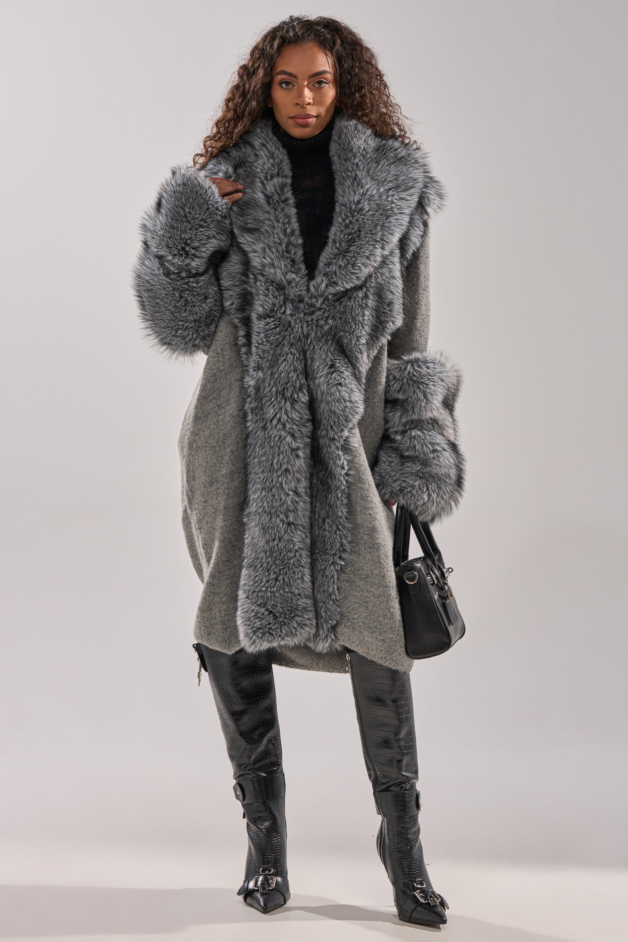 RICH FLEX LONG CARDIGAN