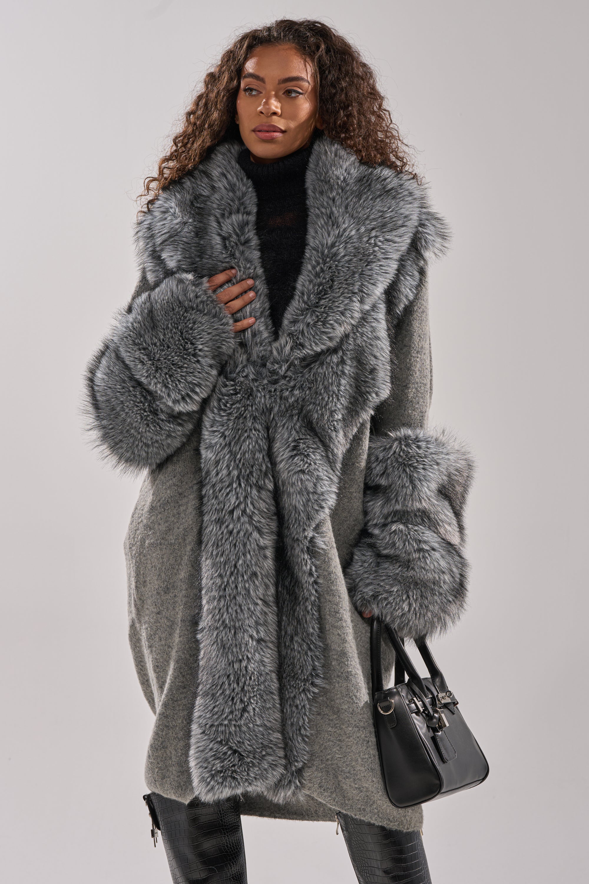 RICH FLEX LONG CARDIGAN