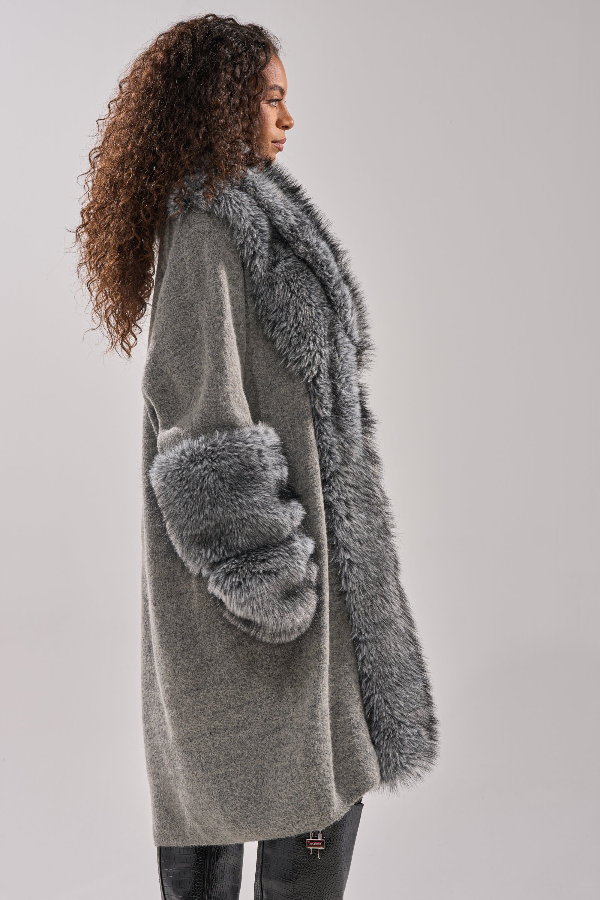 RICH FLEX LONG CARDIGAN