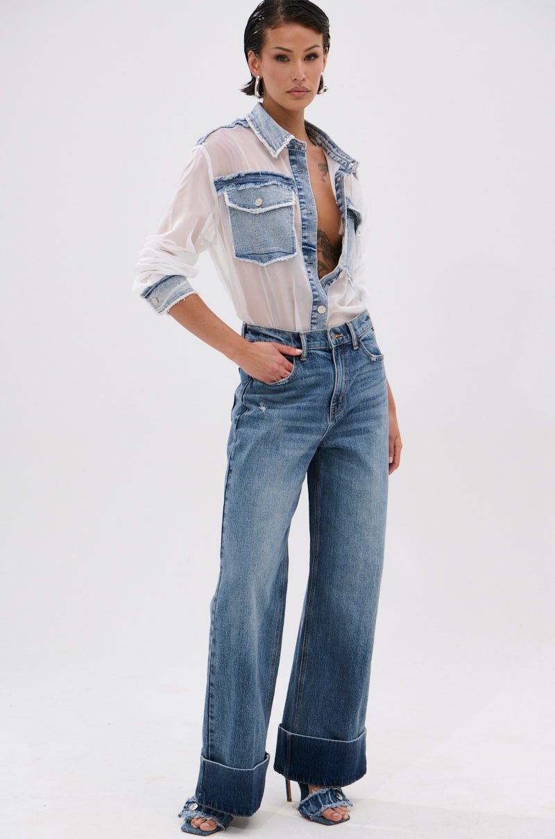 JORDAN WIDE LEG DENIM