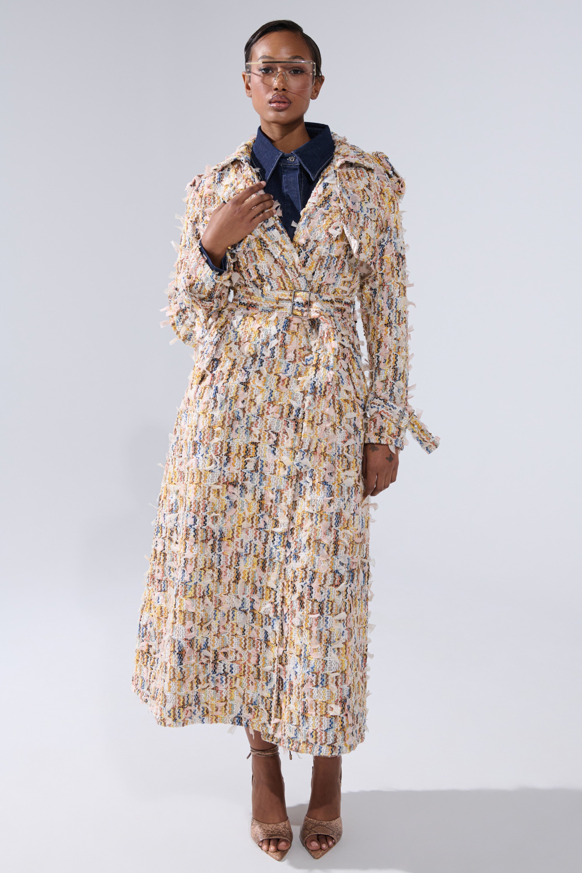 RHODES TEXTURED TRENCH