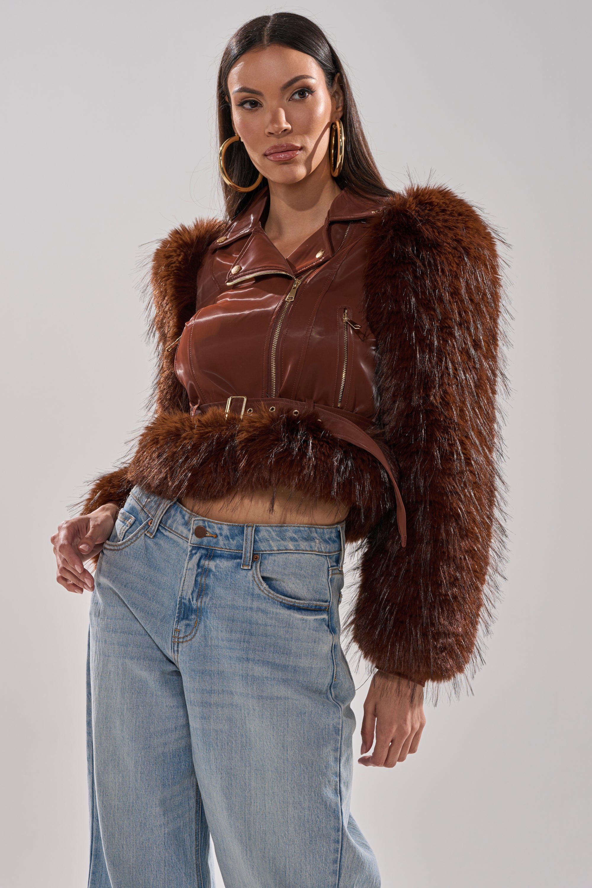 SPEND IT ALL FUR TRIM MOTO