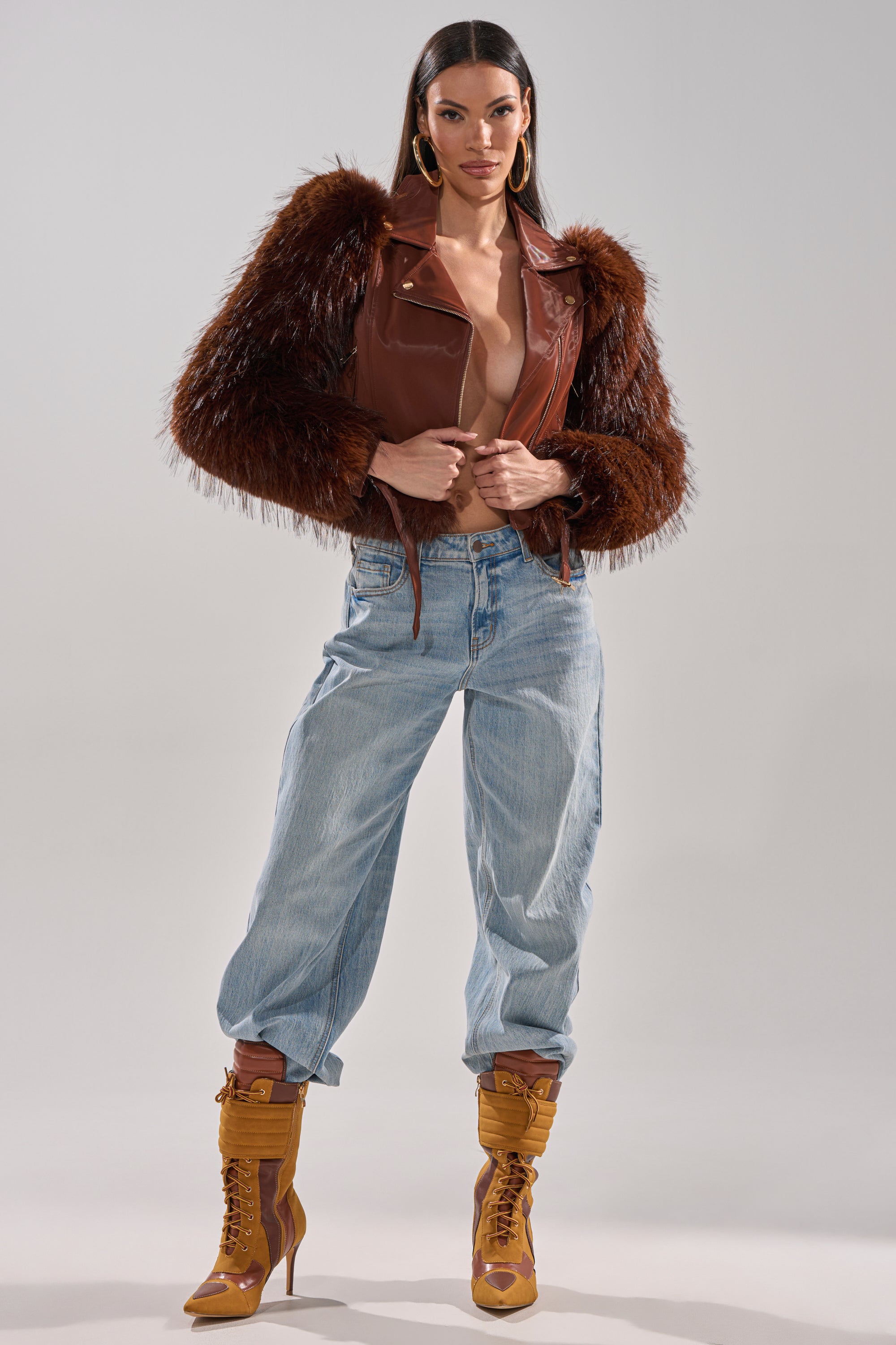 SPEND IT ALL FUR TRIM MOTO