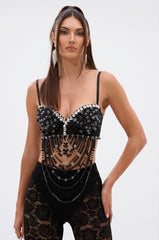 EXTRA NEEDY EMBELLISHED BRALETTE