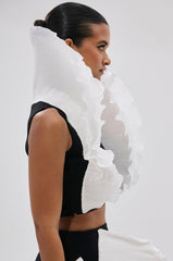 FASHION ICON RUFFLE BANDAGE BLOUSE