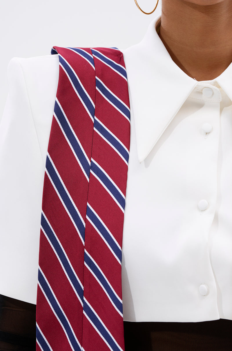 GET WITH IT BUTTON DOWN BODYSUIT