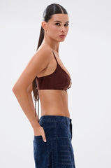 READ BETWEEN THE LINES CLOCK BRALETTE