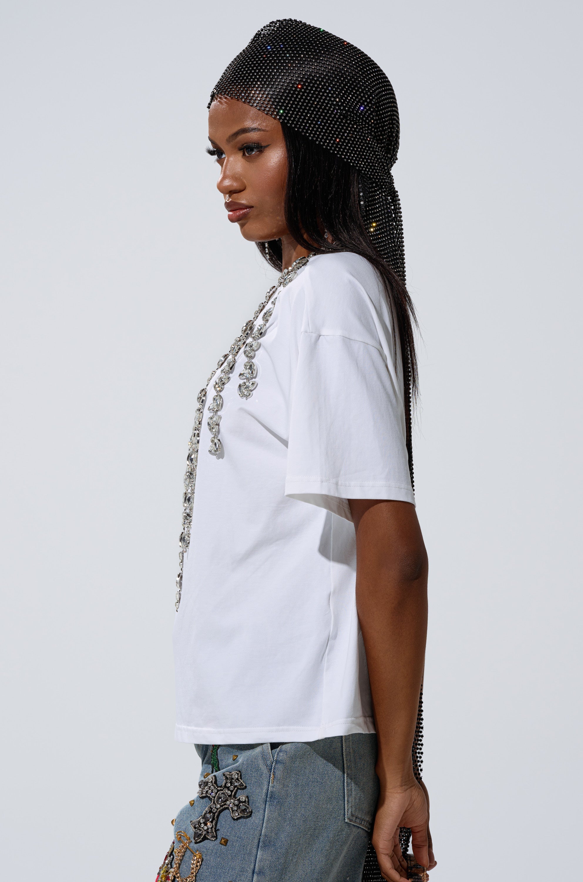 TOO DEEP RHINESTONE TEE