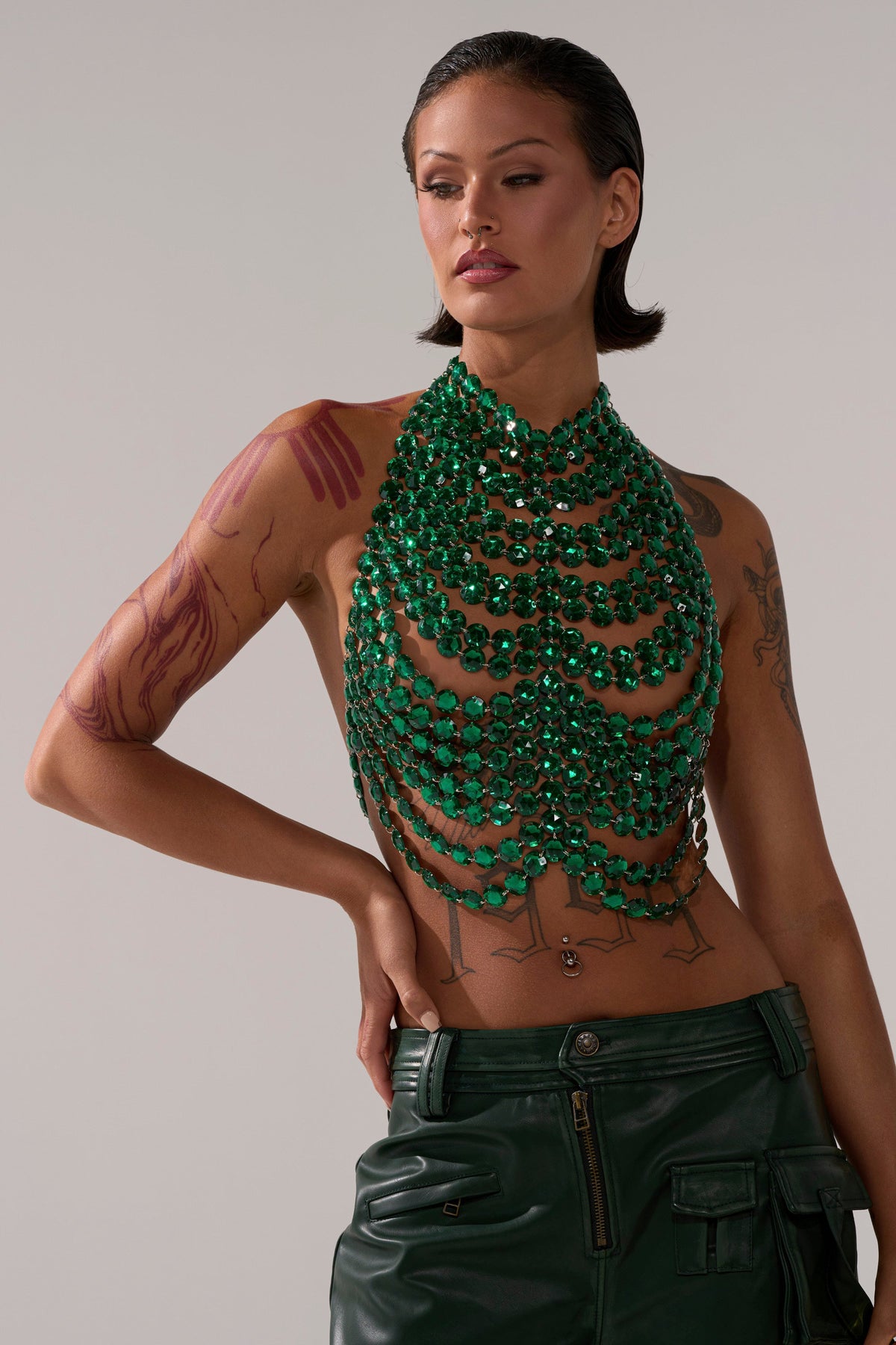 LET THE FEELINGS TAKE CONTROL BEADED BRALETTE