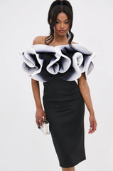 PRETTY WOMAN OMBRE MIDI DRESS