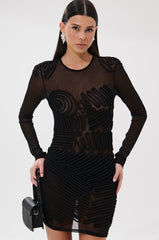 IN MY MIND ABSTRACT MINI DRESS