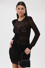 IN MY MIND ABSTRACT MINI DRESS