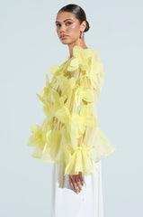 BLOOM BLOUSE IN BABY YELLOW