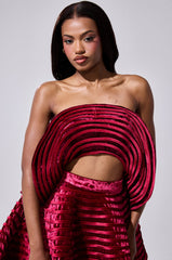 STAR OF THE SHOW VELVET BLOUSE