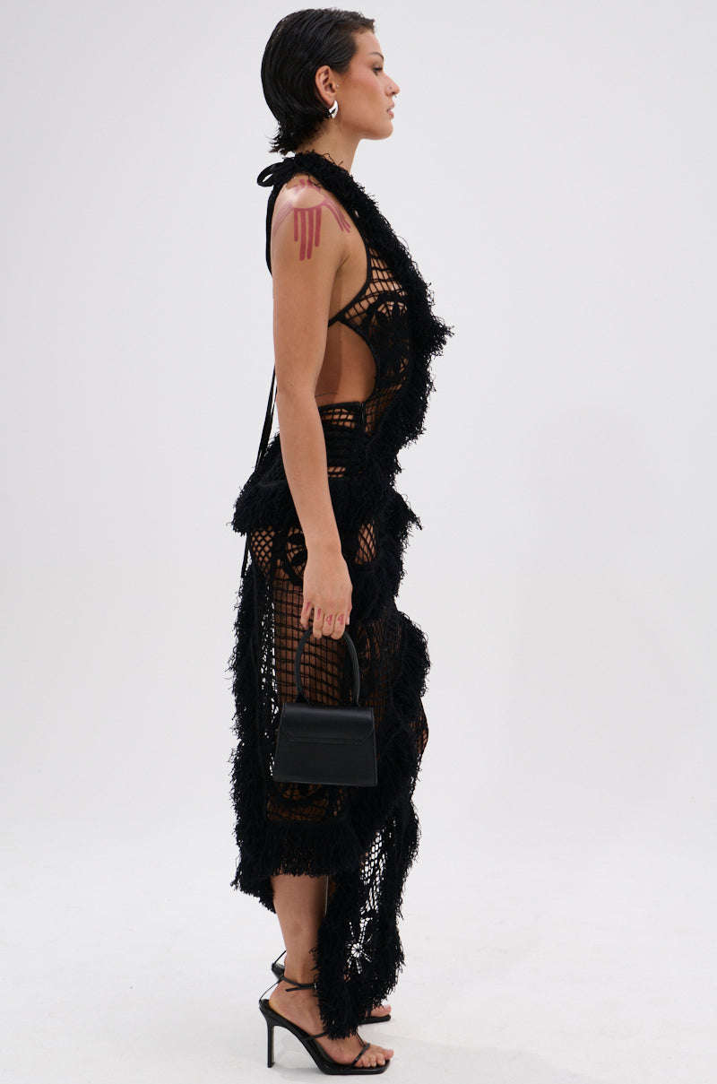 MOMENTS IN TIME CROCHET MAXI DRESS