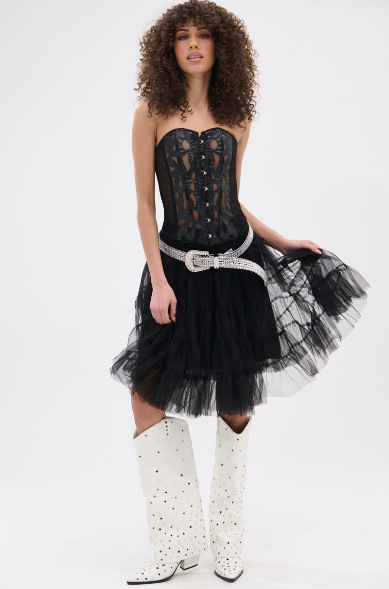 TAYLOR MESH CORSET TOP