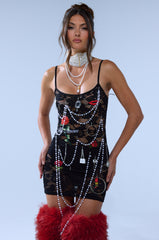 FEELING CRAZY SEAMLESS JUNK MINI DRESS